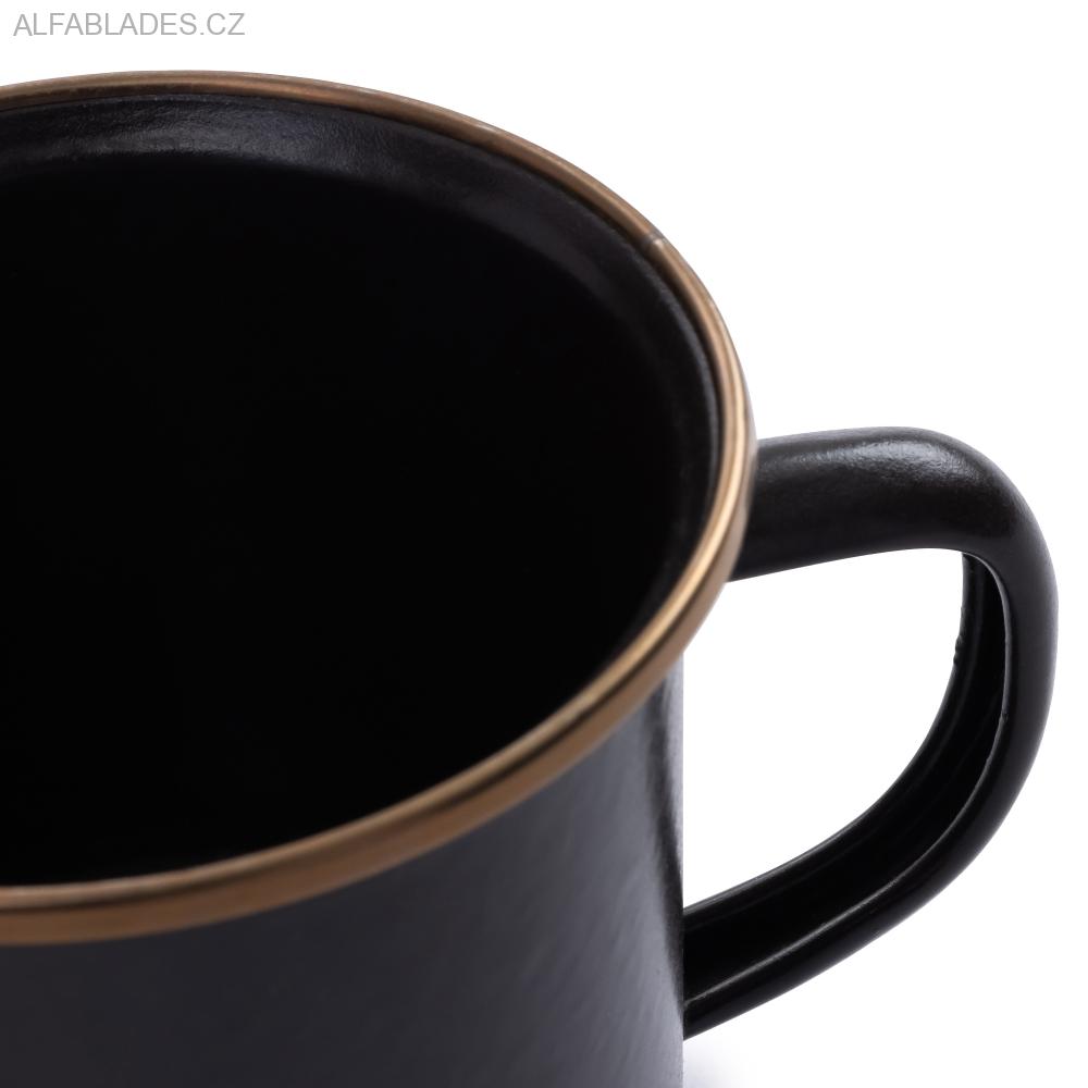 BAREBONES LIVING Enamel Espresso Cup Set 2ks. Charcoal