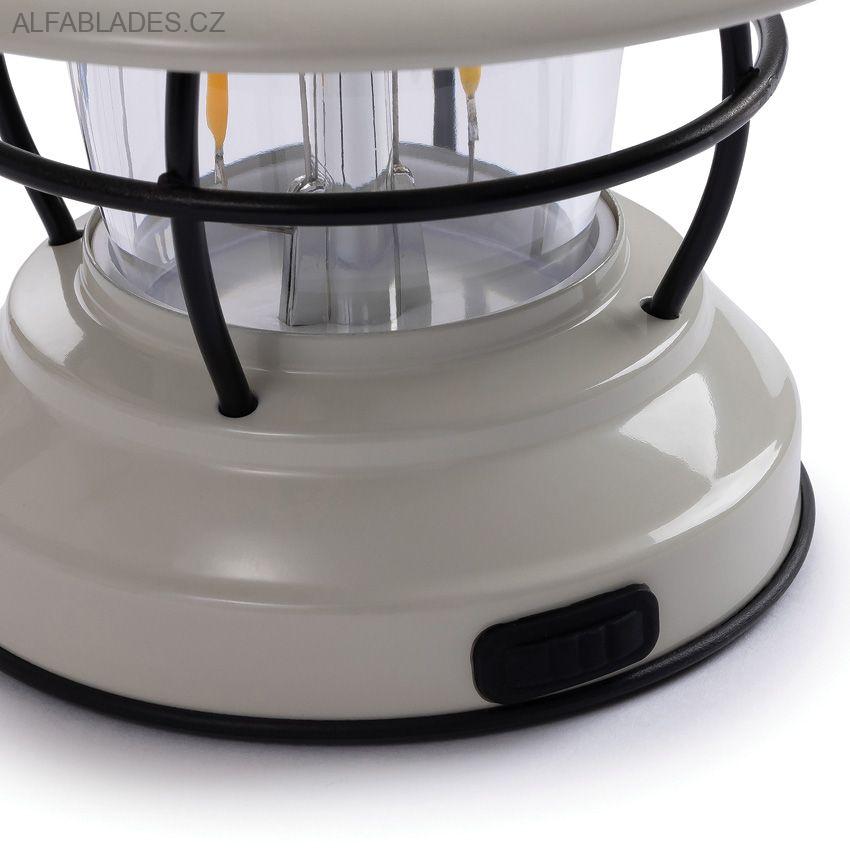 BAREBONES LIVING Edison Mini Lantern Vintage White