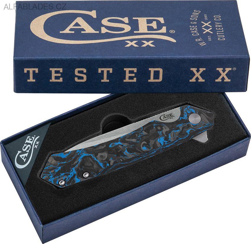 CASE CUTLERY Kinuza DropPoint Black,Blue CF/SW