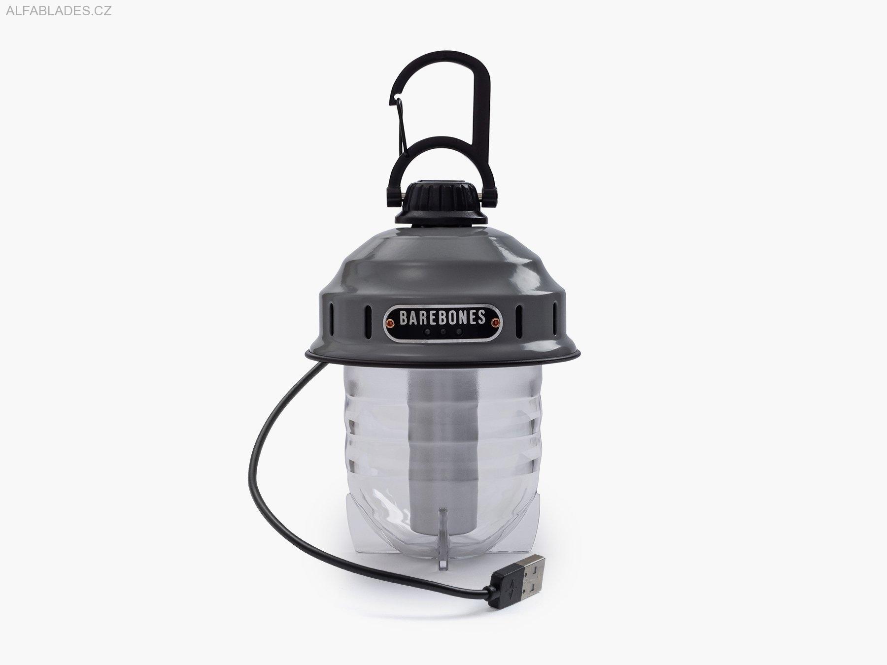 BAREBONES LIVING Beacon Hanging Lantern Slate Gray