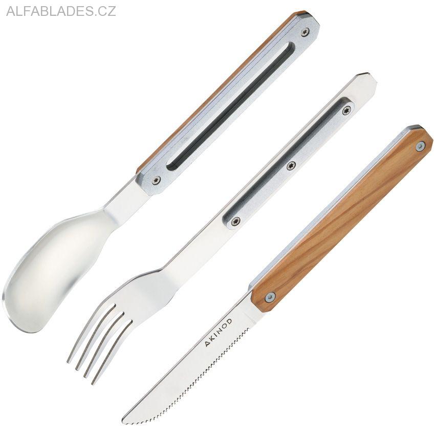 AKINOD 12H34 Magnetic Cutlery Set Olive