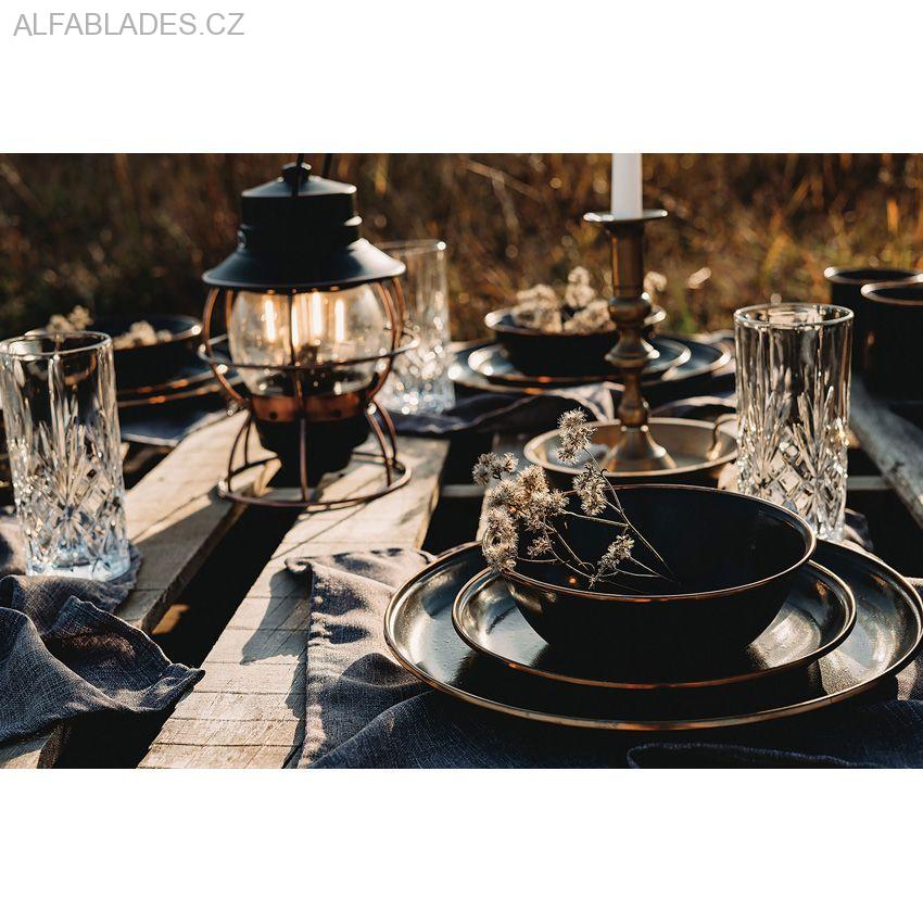 BAREBONES LIVING Enamel Bowl Set 2ks. Charcoal