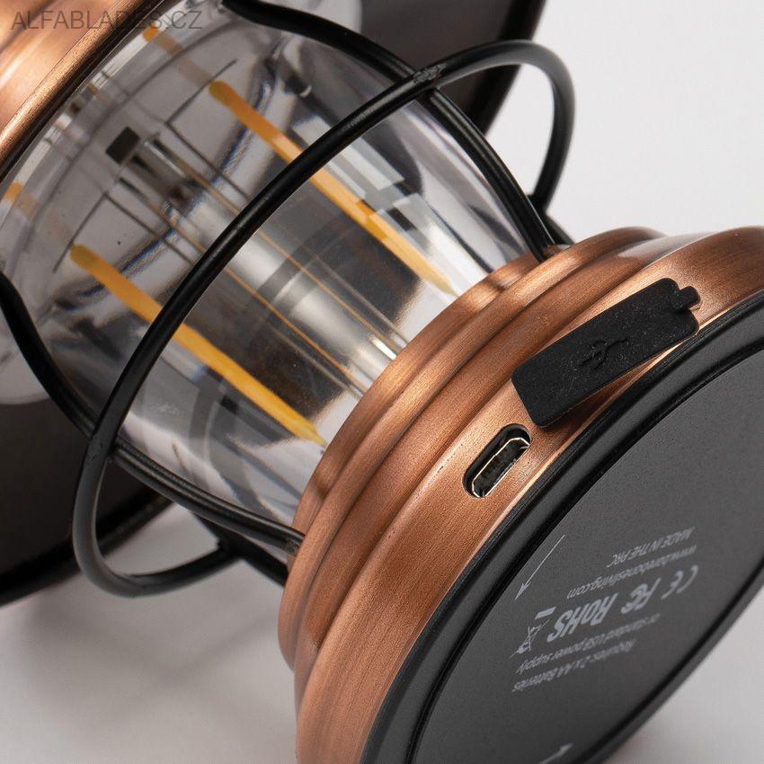 BAREBONES LIVING Edison Mini Lantern Ocean Blue