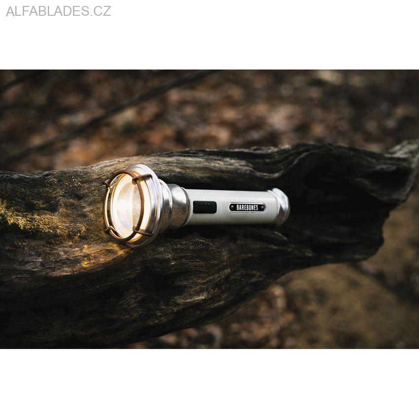 BAREBONES LIVING Vintage Flashlight White