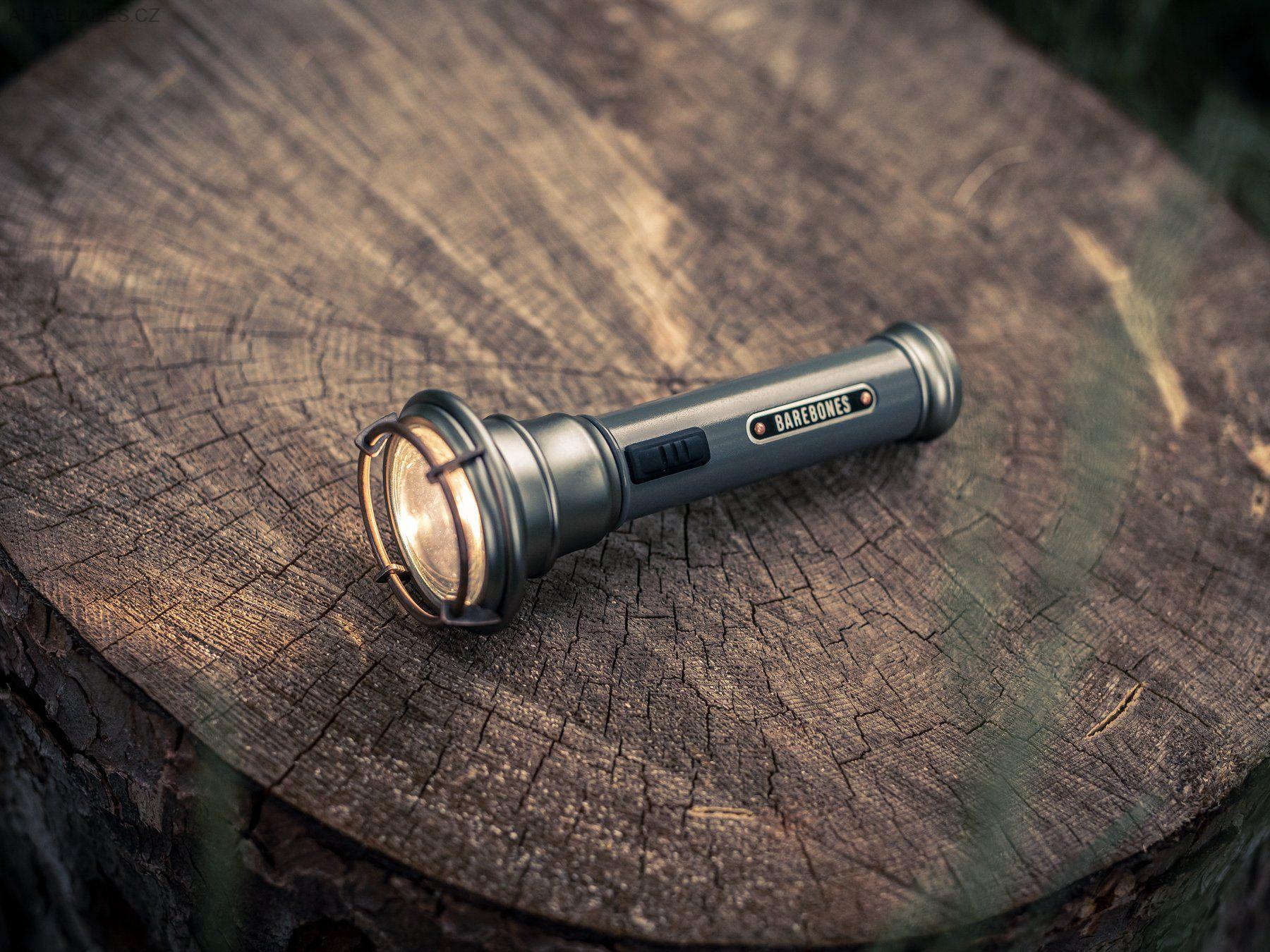 BAREBONES LIVING Vintage Flashlight OD Green